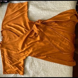 Copper/Gold Wrap Dress